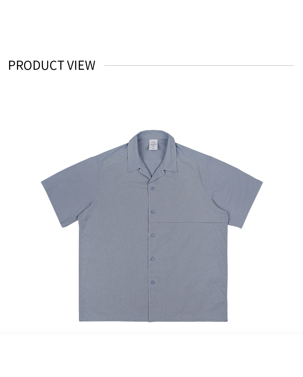 開襟ステッチボックスシャツ(ライトブルー) | 詳細画像11