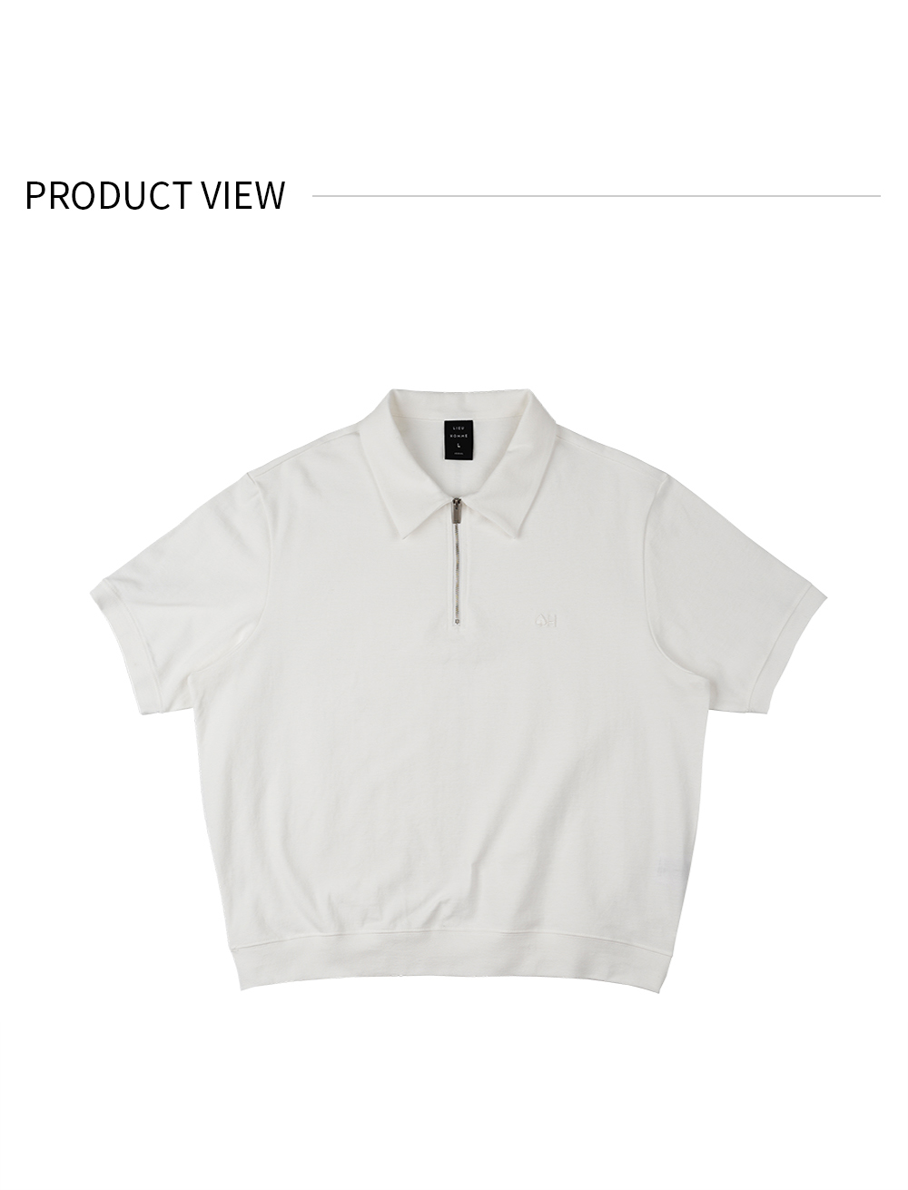ハーフジップTシャツ(ホワイト) | 詳細画像11