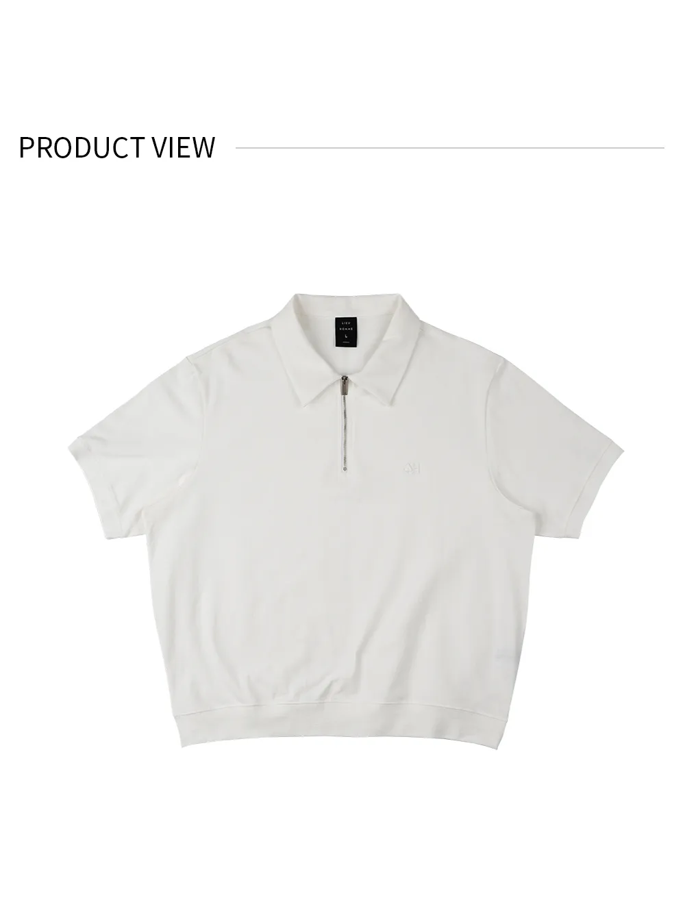 ハーフジップTシャツ(ホワイト) | 詳細画像11