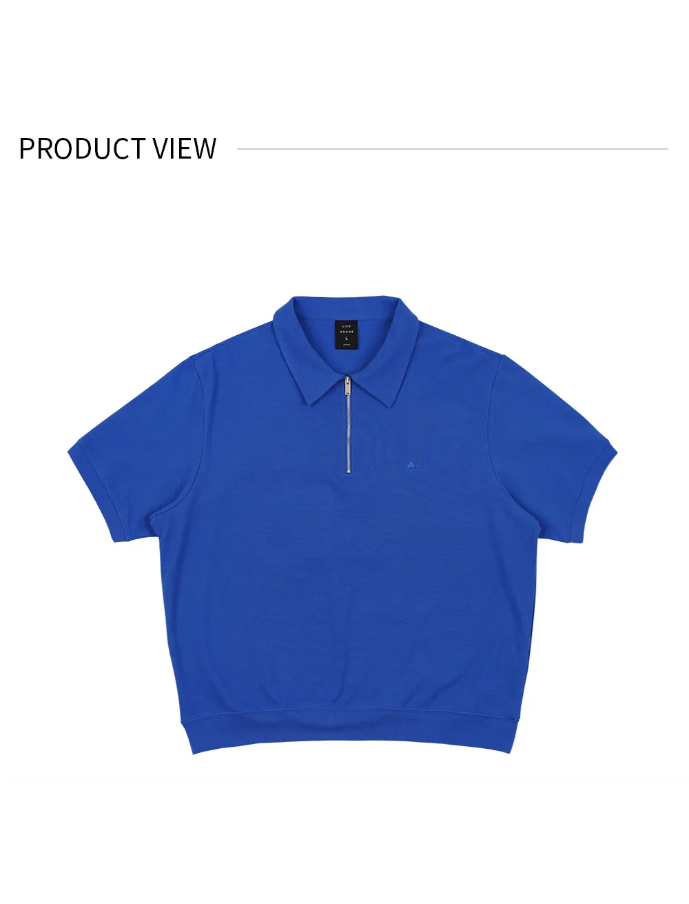 ハーフジップTシャツ(ブルー) | 詳細画像11
