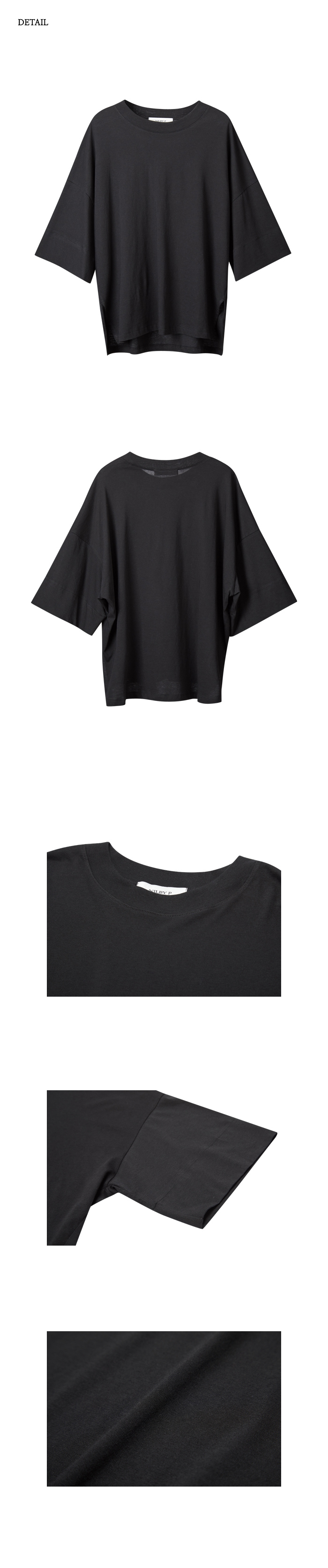 クルーネックサマーTシャツ(ブラック) | 詳細画像8