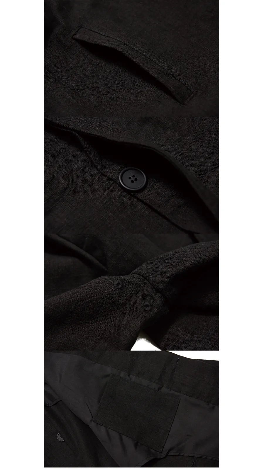 リネンシングルジャケット(ブラック) | 詳細画像8