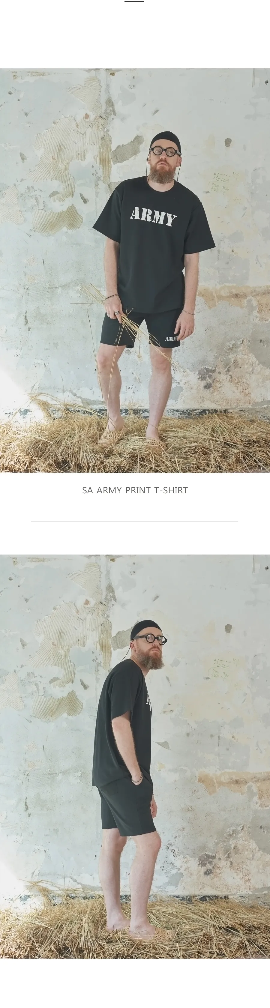 ARMYプリントTシャツ(ブラック) | 詳細画像2