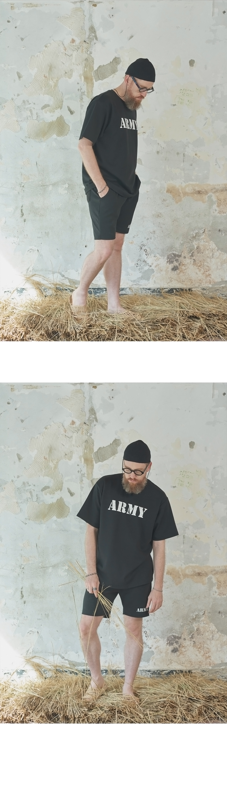 ARMYプリントTシャツ(ブラック) | 詳細画像6