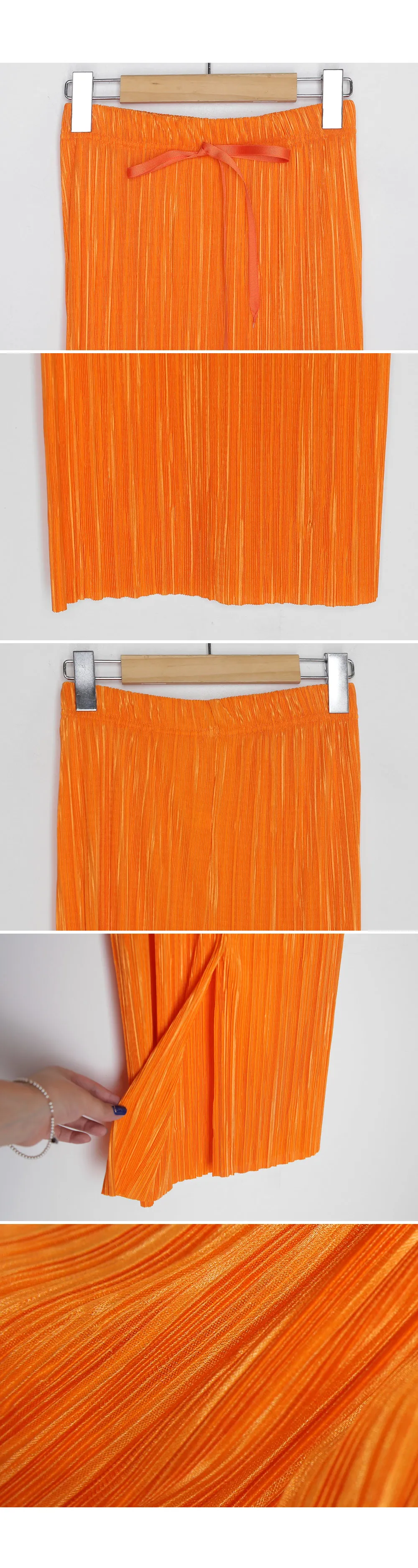 ウエストリボンプリーツスリットスカート・全4色 | DHOLIC PLUS | 詳細画像8