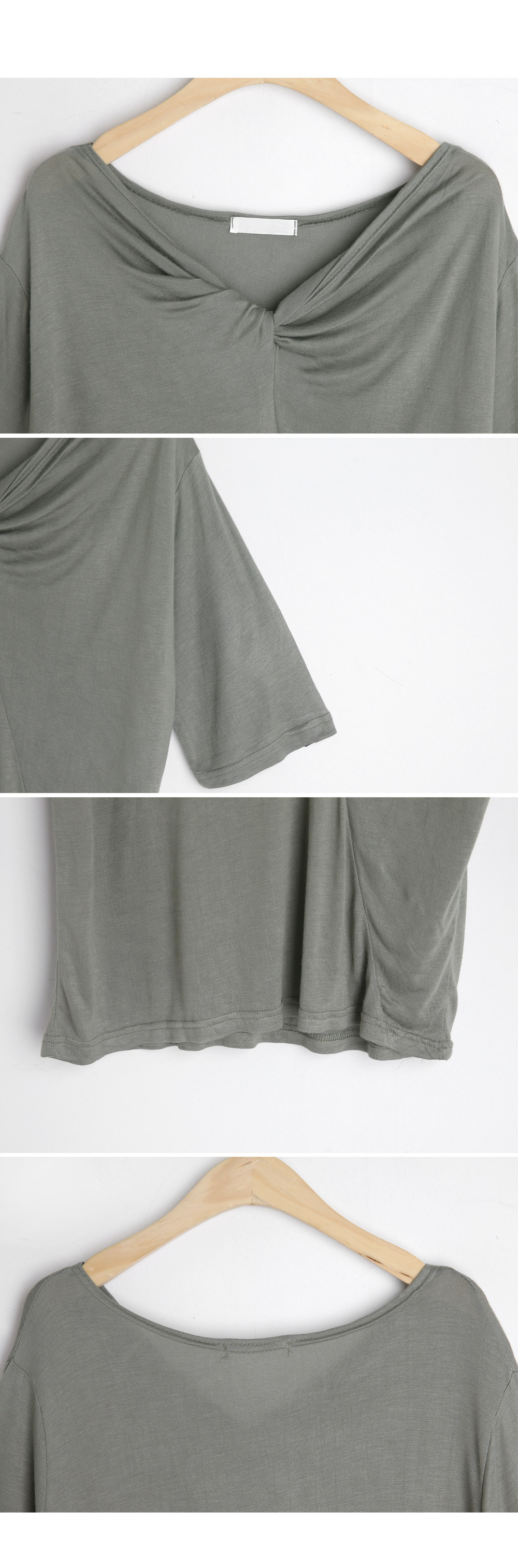 ツイストVネックTシャツ・全4色 | DHOLIC | 詳細画像6