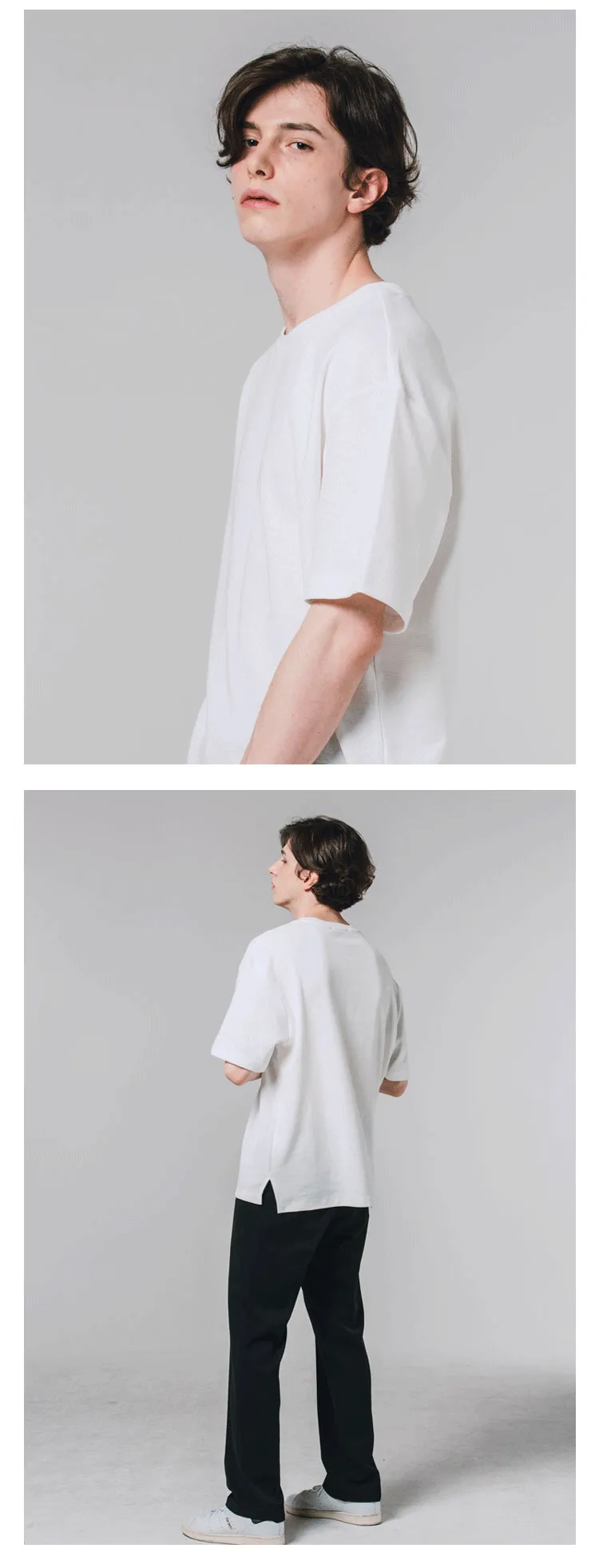 ワッフルショートスリーブTシャツ(ホワイト) | 詳細画像4
