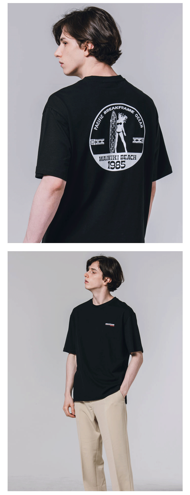1985サーフプリントTシャツ(ブラック) | 詳細画像4