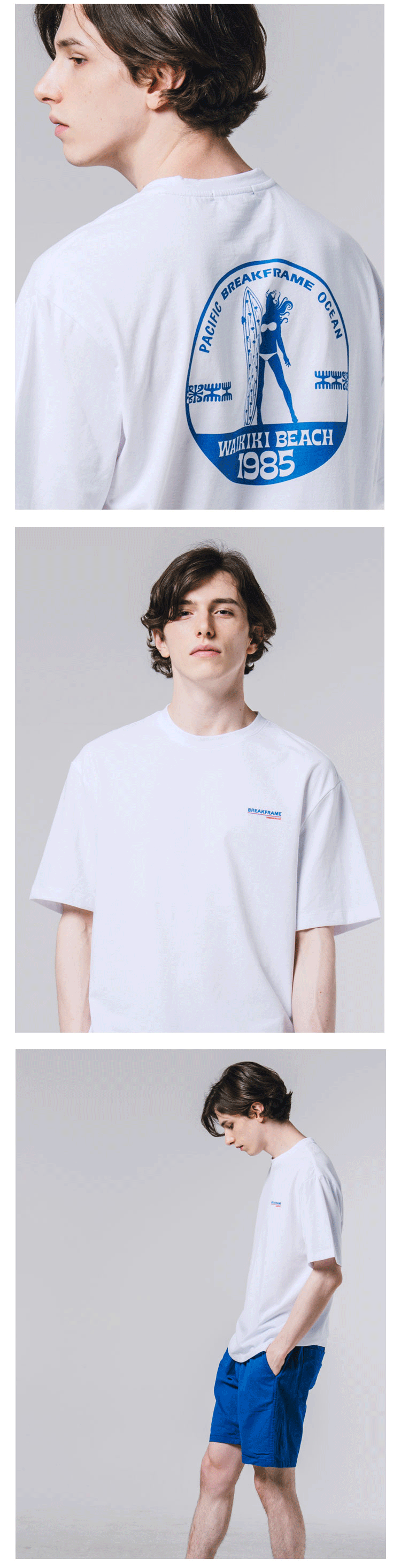 1985サーフプリントTシャツ(ホワイト) | 詳細画像3
