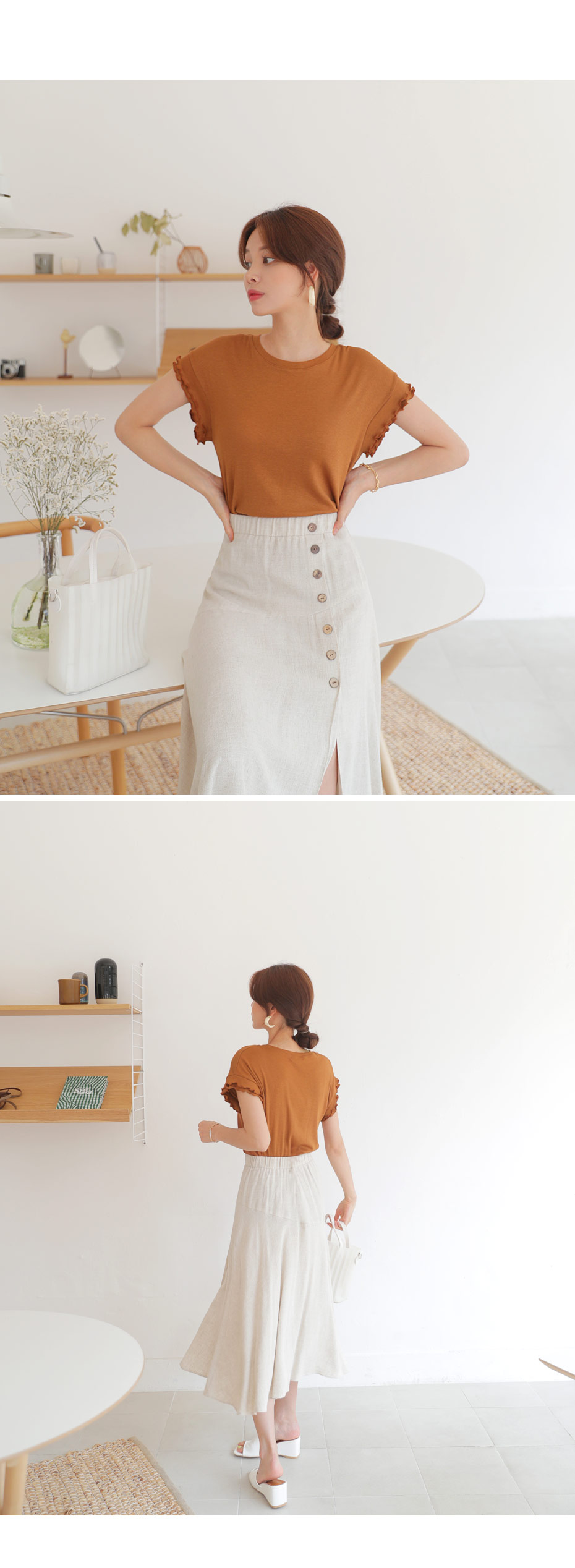 ウェーブヘムリブTシャツ・全3色 | DHOLIC PLUS | 詳細画像4