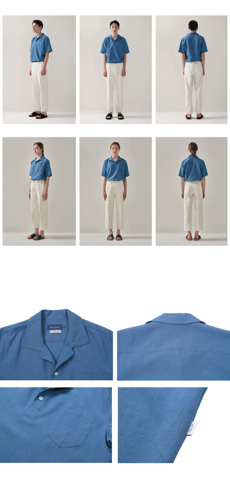 ボタンカラーポケットシャツ(ブルー) | 詳細画像10