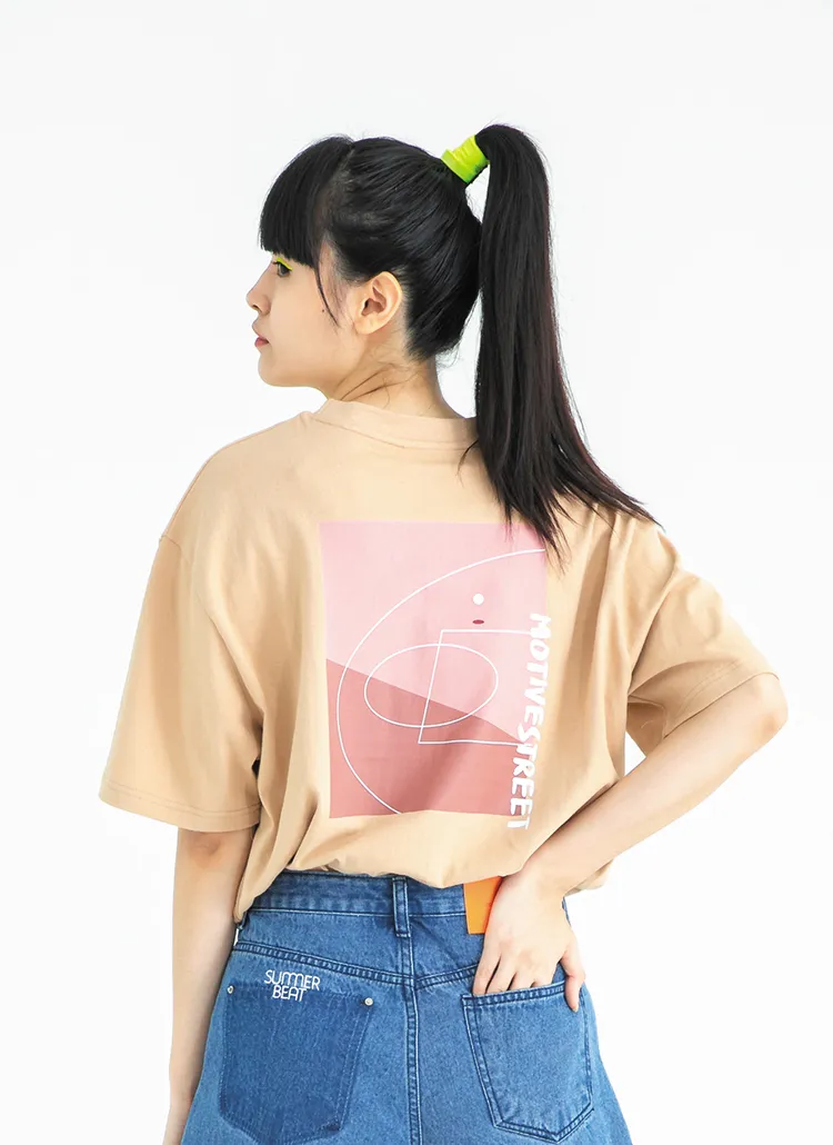 バックコートTシャツ(ベージュ) | 詳細画像1