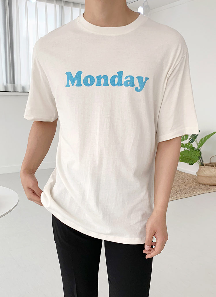 MondayコットンロゴTシャツ | 詳細画像1