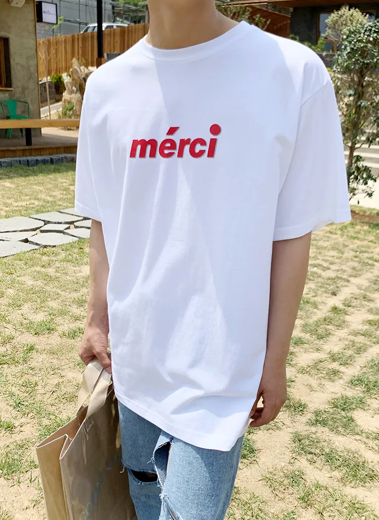 merciレタリングTシャツ | 詳細画像1