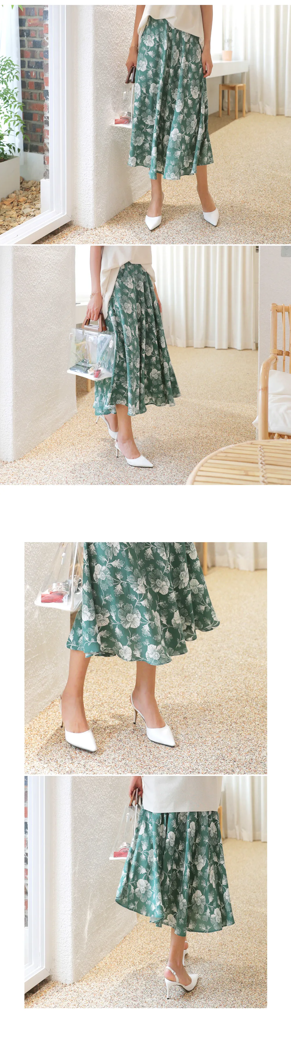 フラワープリントスカート・全2色 | DHOLIC PLUS | 詳細画像2