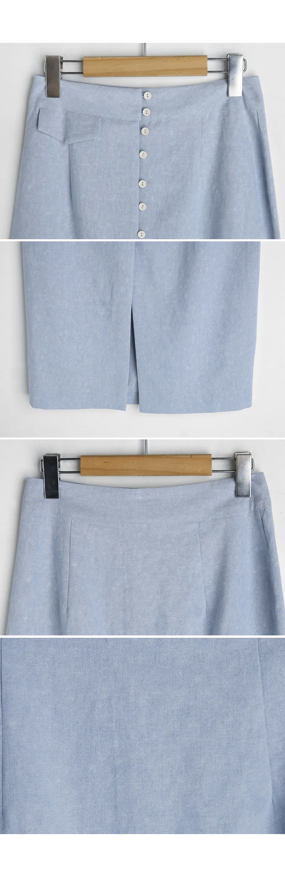 ボタンHラインスカート・全2色 | DHOLIC | 詳細画像6