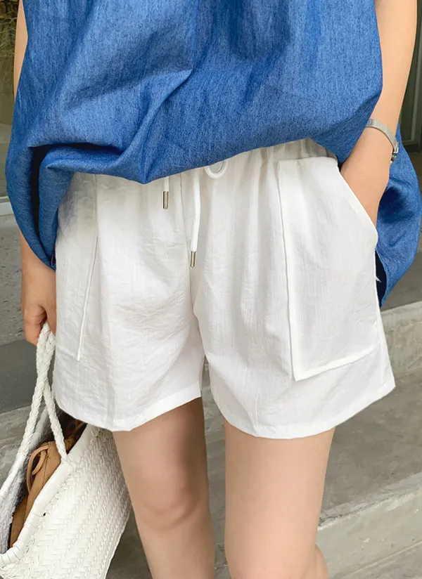 ドローストリングショートパンツ | mayblue | 詳細画像1