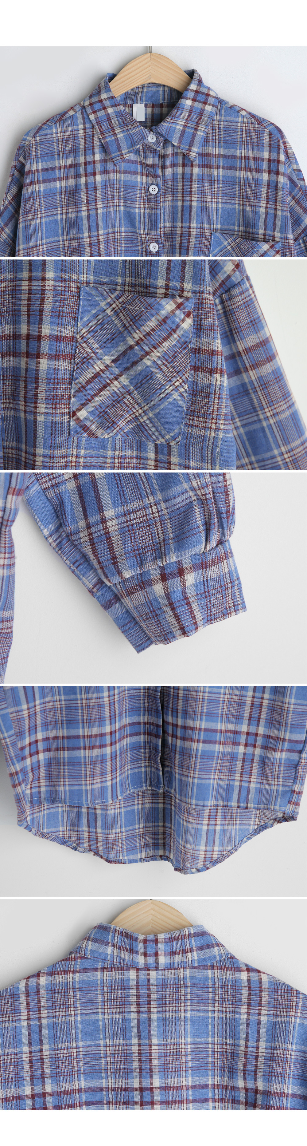 ワンポケットチェックシャツ・全2色 | DHOLIC | 詳細画像6