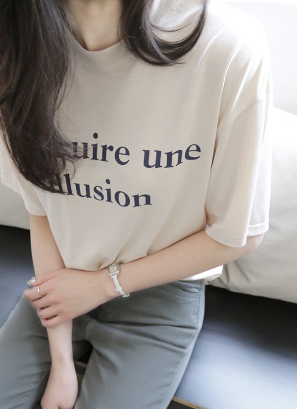 IllusionレタリングTシャツ | hellosweety | 詳細画像1