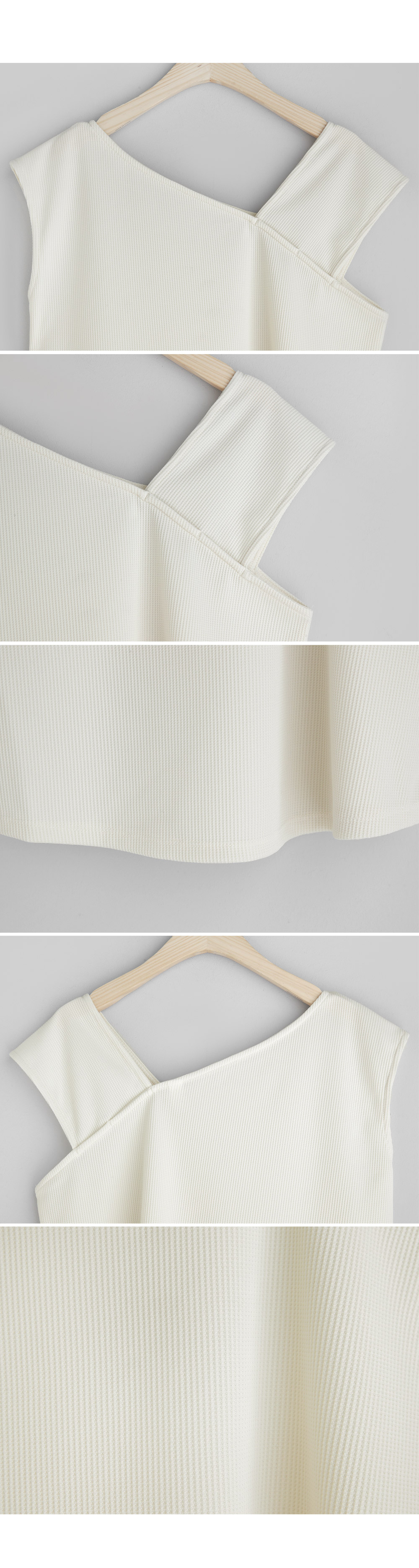 アシメショルダーフレンチスリーブTシャツ・全2色 | DHOLIC | 詳細画像5