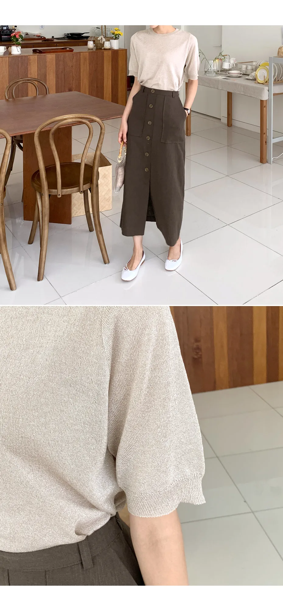 ポケットボタンスカート・全3色 | DHOLIC PLUS | 詳細画像5