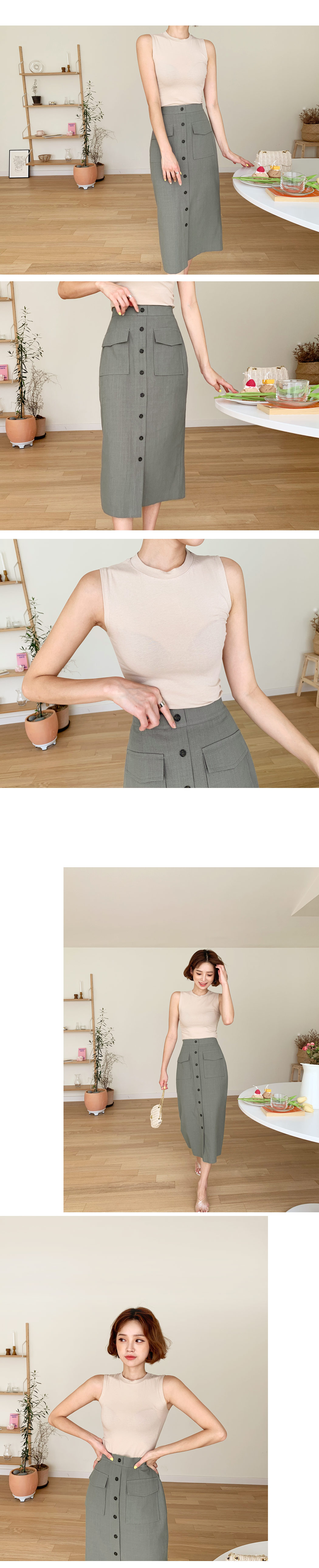 ボタンポケットスカート・全3色 | DHOLIC | 詳細画像2