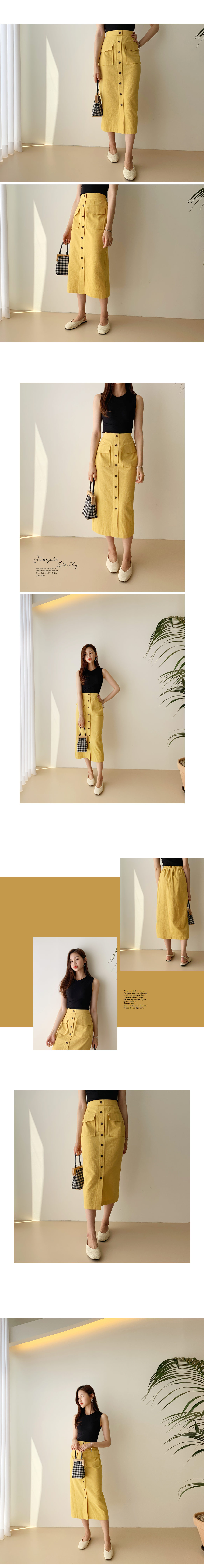 ボタンポケットスカート・全3色 | DHOLIC | 詳細画像3