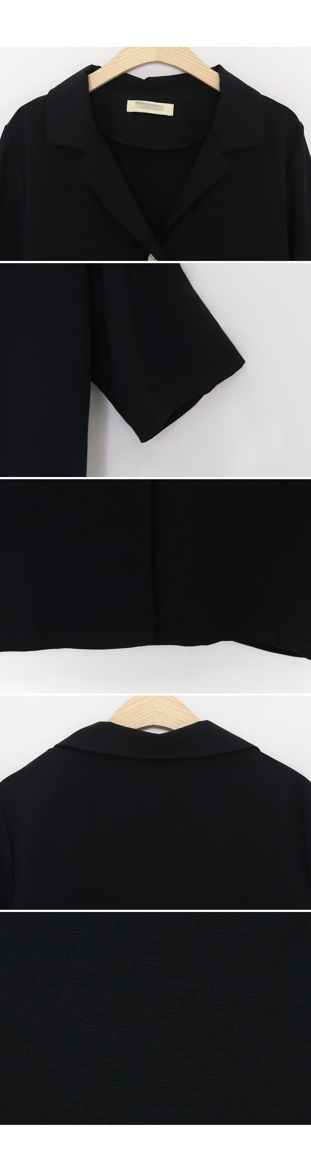 ブラックショートジャケット・全1色 | DHOLIC | 詳細画像6