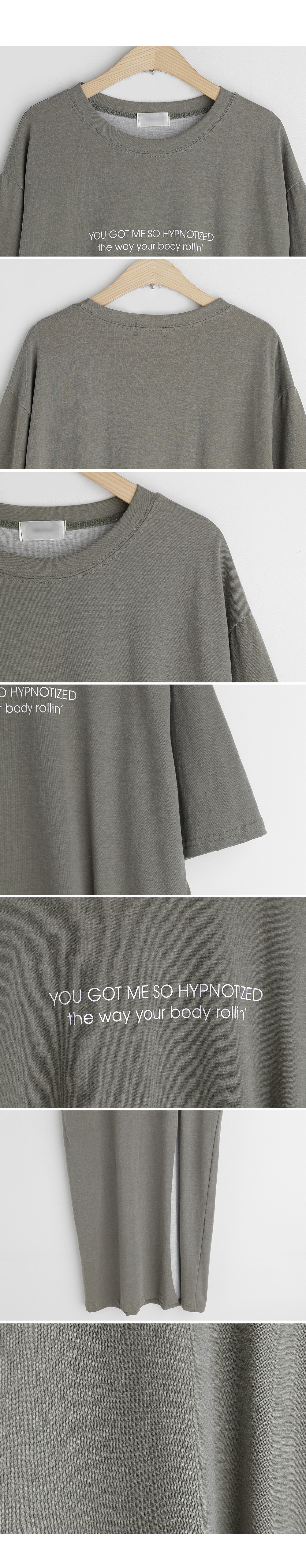 レタリングスリットロングTシャツ・全3色 | DHOLIC | 詳細画像6