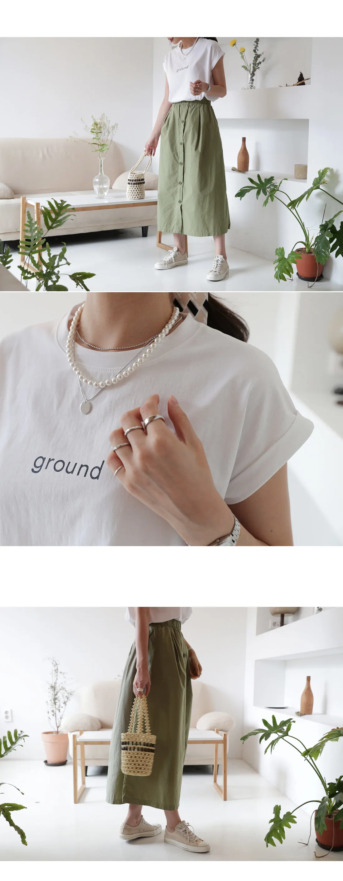 groundロールアップTシャツ・全4色 | DHOLIC PLUS | 詳細画像4