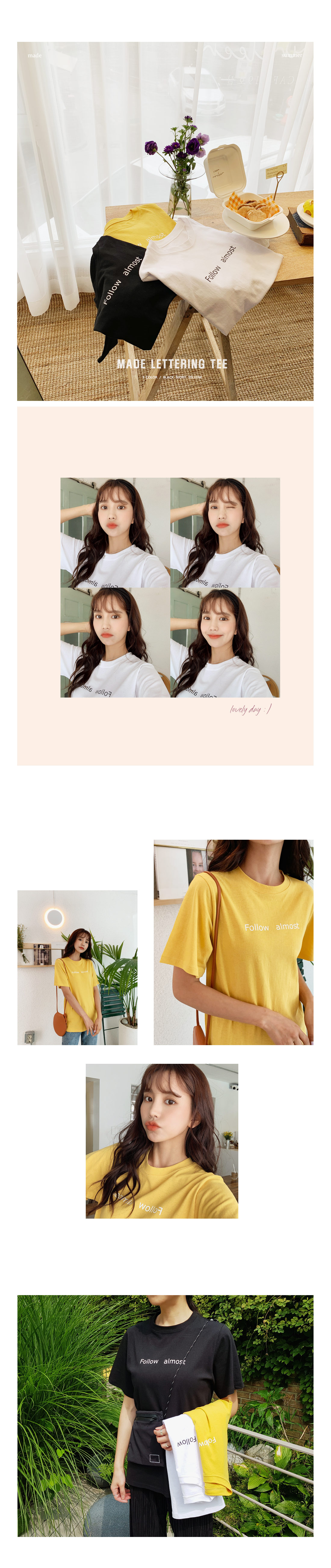 4TYPEレタリングTシャツ・全12色 | DHOLIC | 詳細画像8