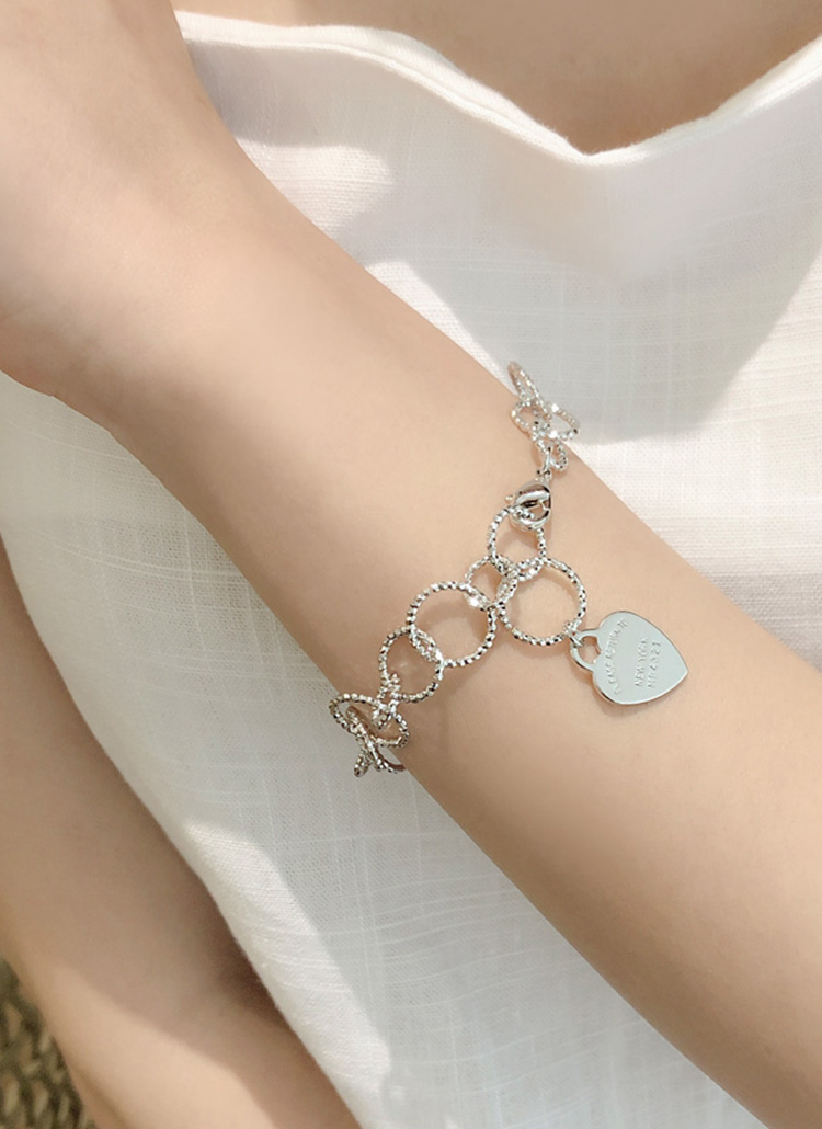 チェーンブレスレット　レディース　18K ハート　ダイヤ ブレスレット レディース チェーンブレスレット ダイヤモンド