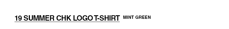 CHUCKラインロゴTシャツ(ミントグリーン) | 詳細画像3