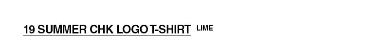 CHUCKラインロゴTシャツ(ライム) | 詳細画像3