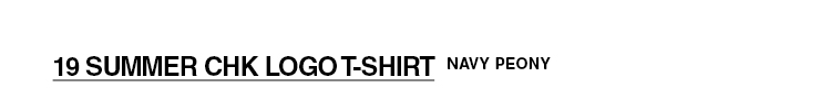CHUCKラインロゴTシャツ(ネイビーピオニー) | 詳細画像3