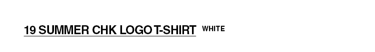 CHUCKラインロゴTシャツ(ホワイト) | 詳細画像3
