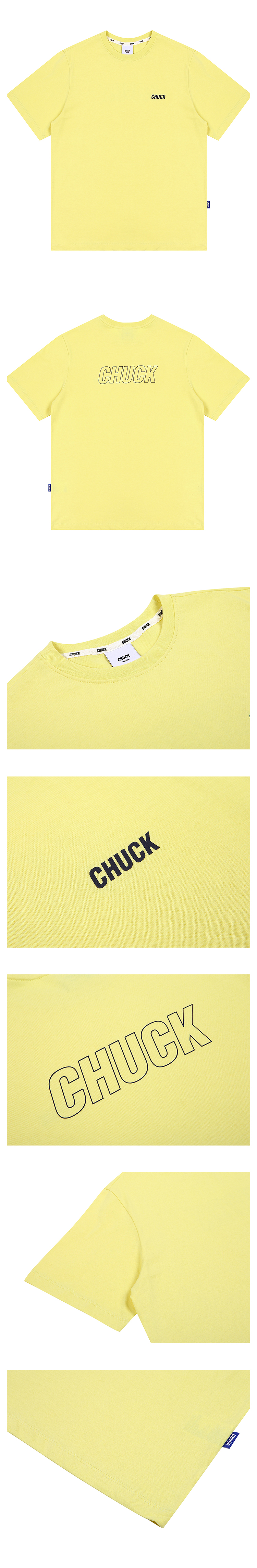 CHUCKサマーTシャツ(ライトイエロー) | 詳細画像6