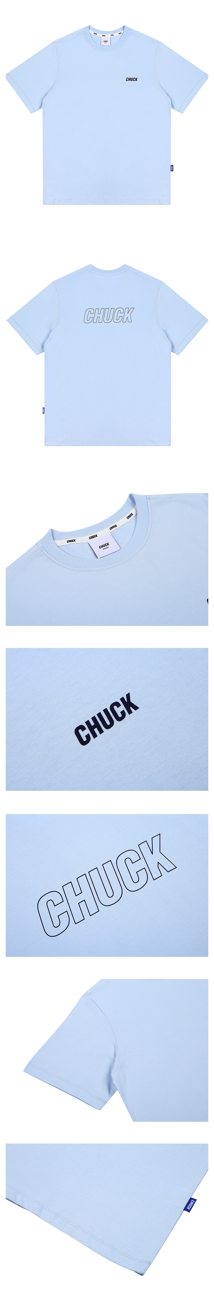 CHUCKサマーTシャツ(スカイブルー) | 詳細画像6