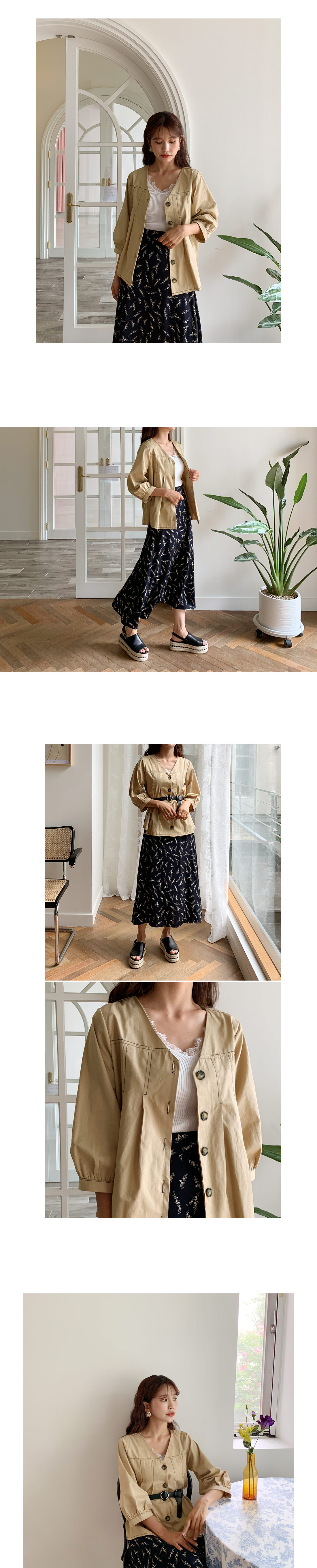 フローラルAラインスカート・全3色 | DHOLIC | 詳細画像8