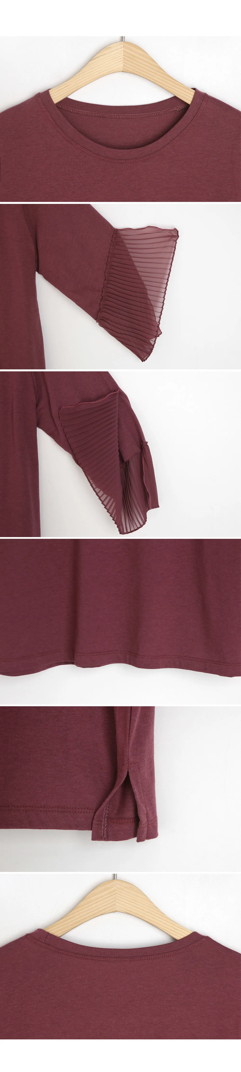 スリーブプリーツTシャツ・全3色 | DHOLIC PLUS | 詳細画像7