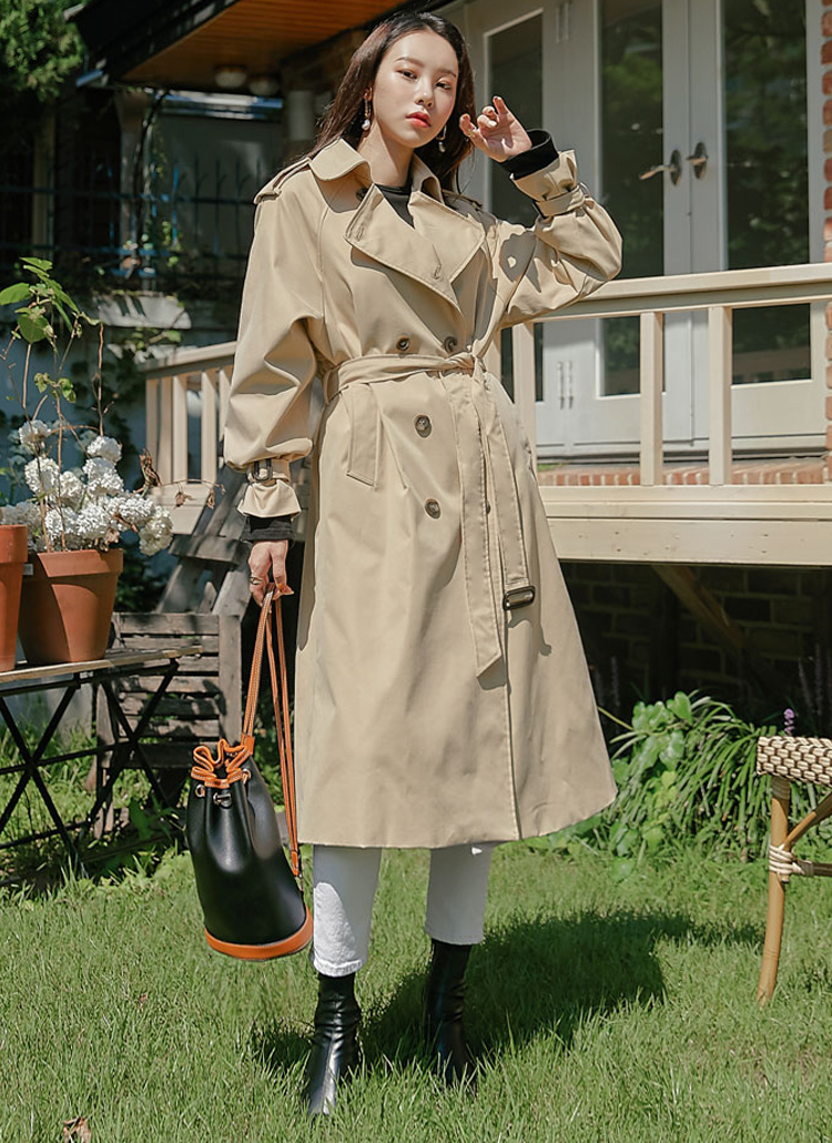 ベルトSETテンセル混トレンチコート | レディースファッション通販