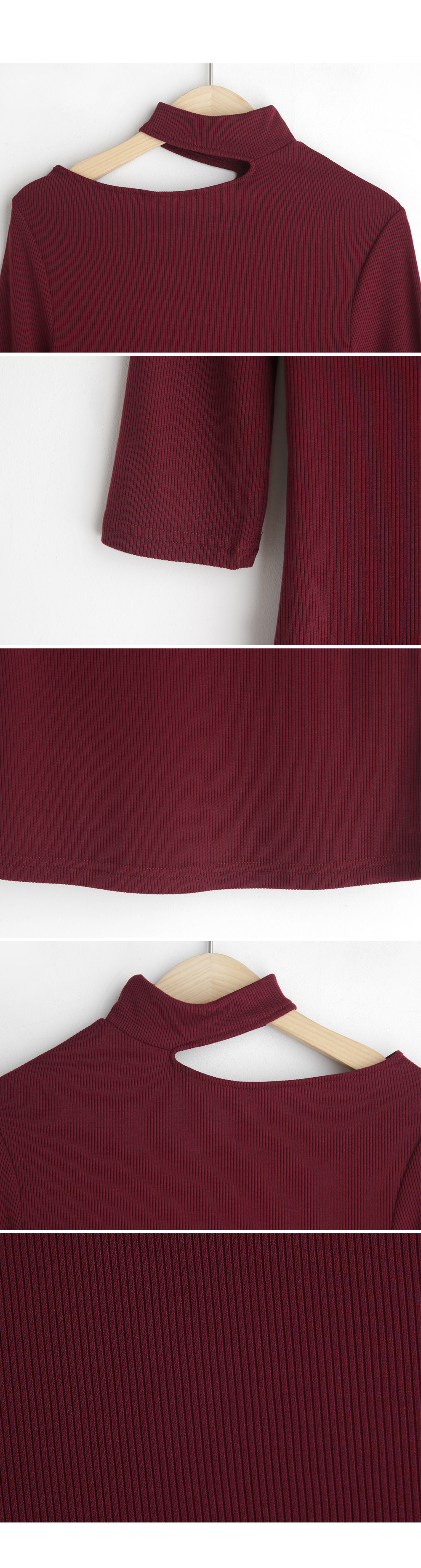 ネックカットリブTシャツ・全3色 | DHOLIC | 詳細画像6