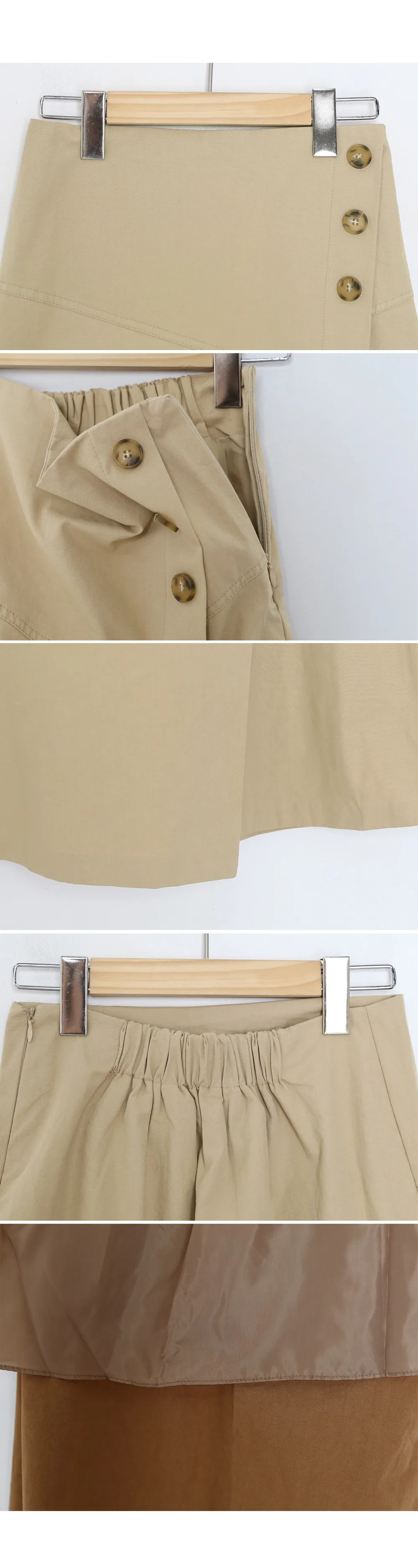 ダイアゴナルボタンスカート・全2色 | DHOLIC | 詳細画像7