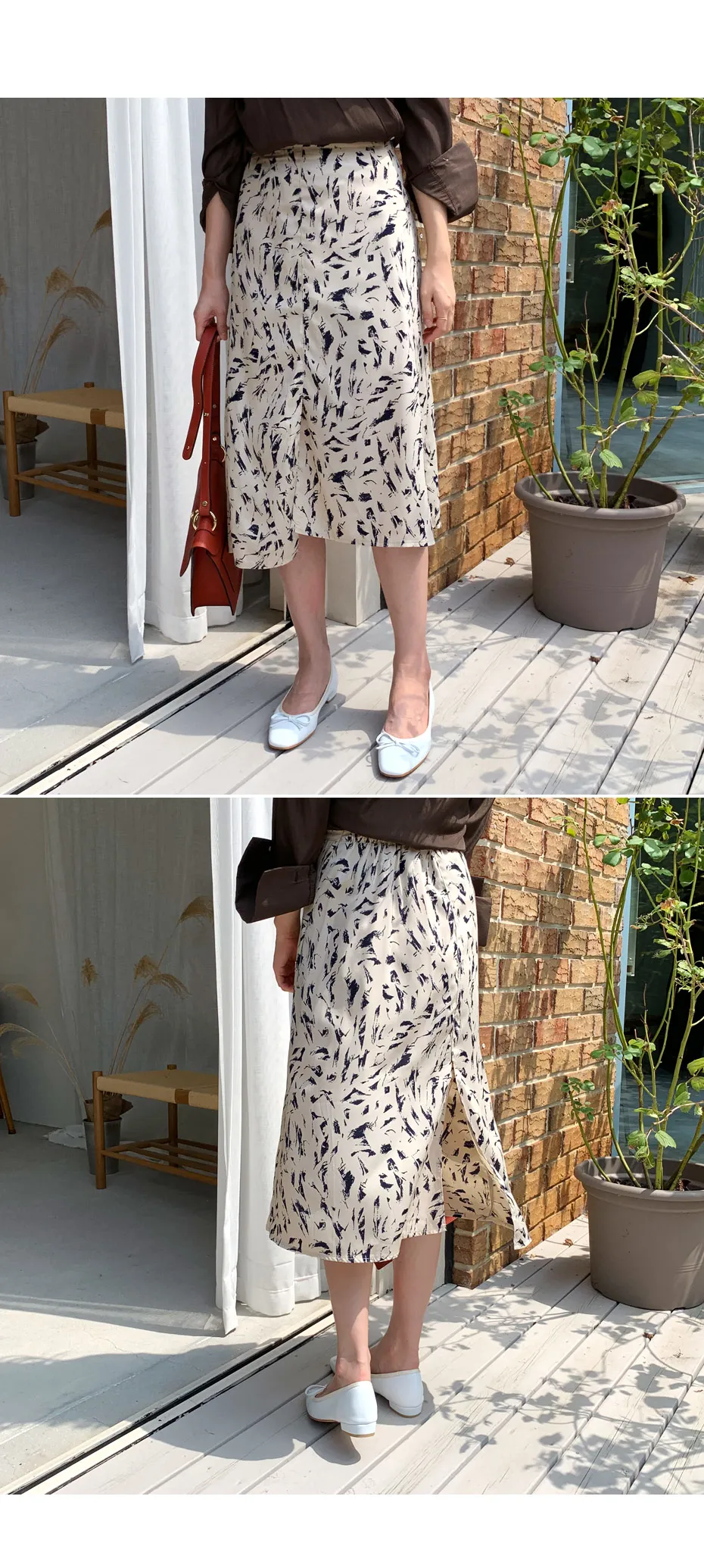 ユニークプリントスカート・全2色 | DHOLIC PLUS | 詳細画像2