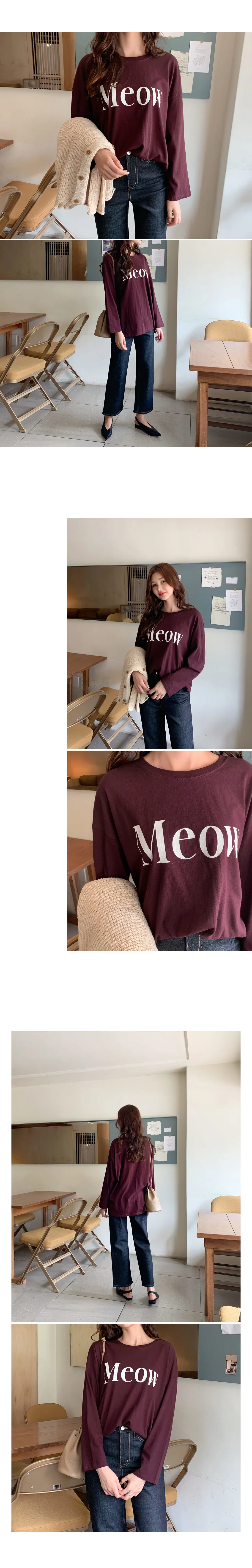 MeowプリントTシャツ・全3色 | DHOLIC | 詳細画像2