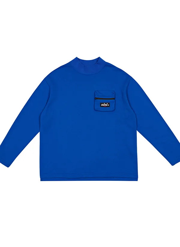 ジップポケットTシャツ(ブルー) | 詳細画像1