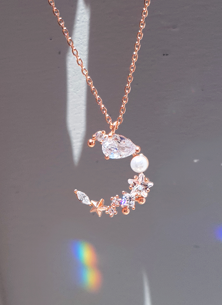 ムーンモチーフネックレス P アクセサリー ネックレス レディースファッション通販 Dholic ディーホリック