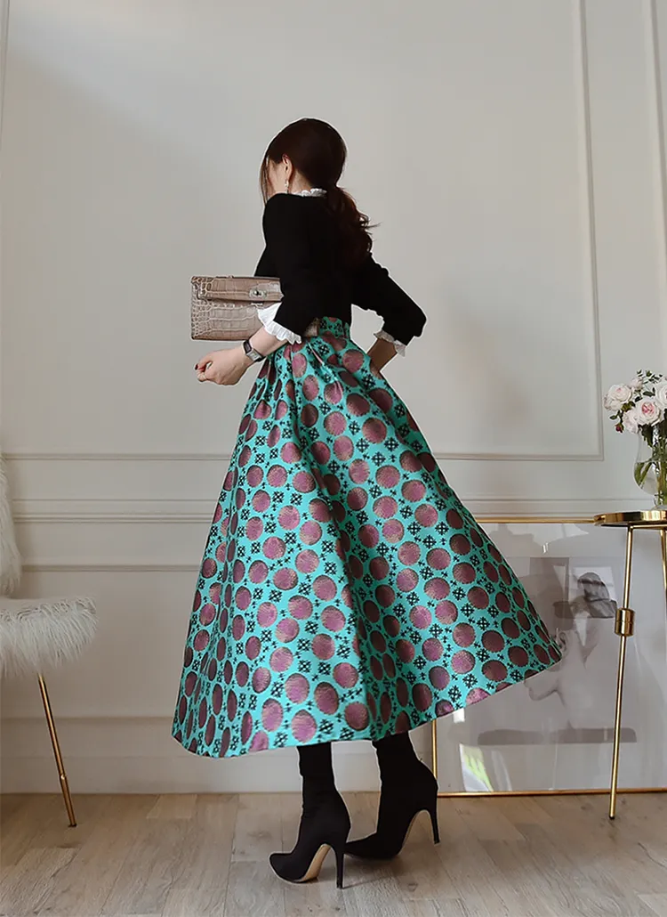 パターンジャガードスカート | レディースファッション通販 - DHOLIC 