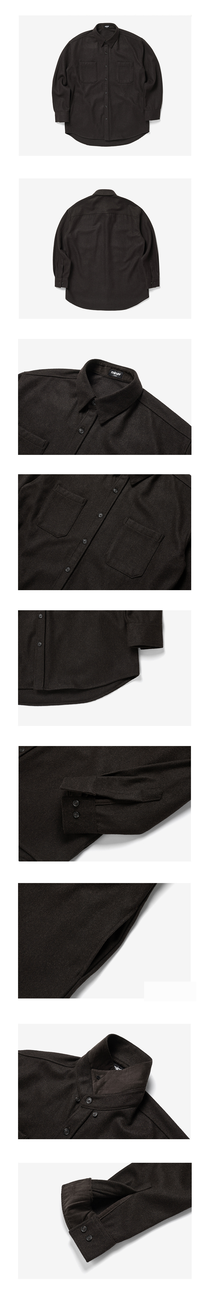 ウール混ツーポケットジャケット(ブラウン) | 詳細画像5