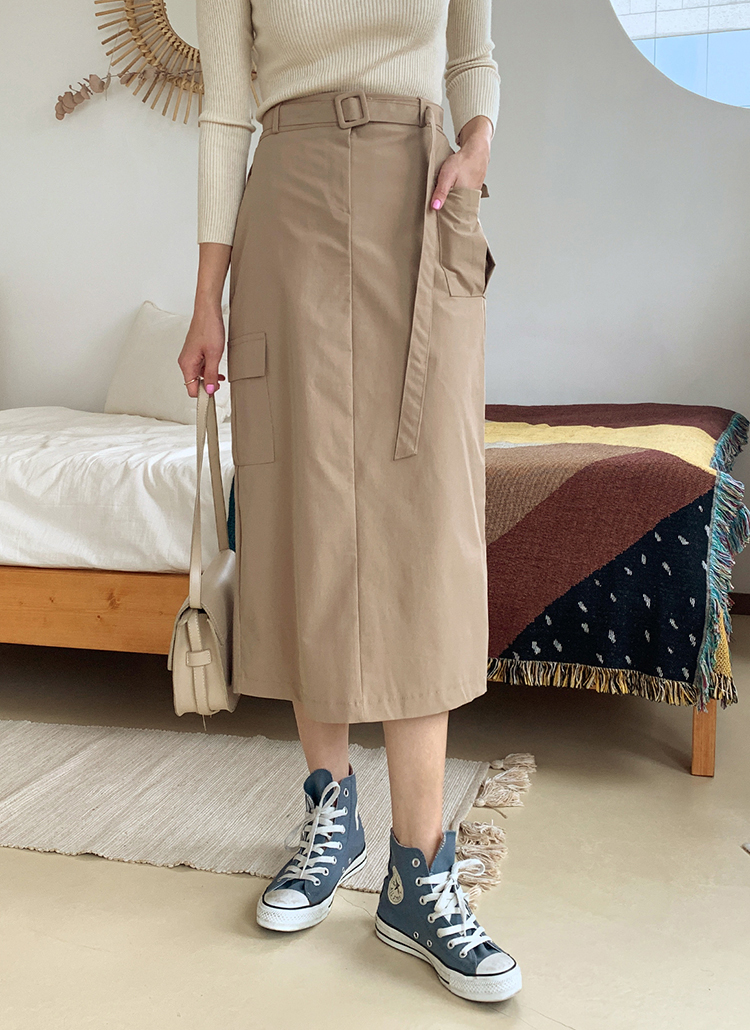 ベルトSETポケットスカート・全3色 | DHOLIC | 詳細画像1